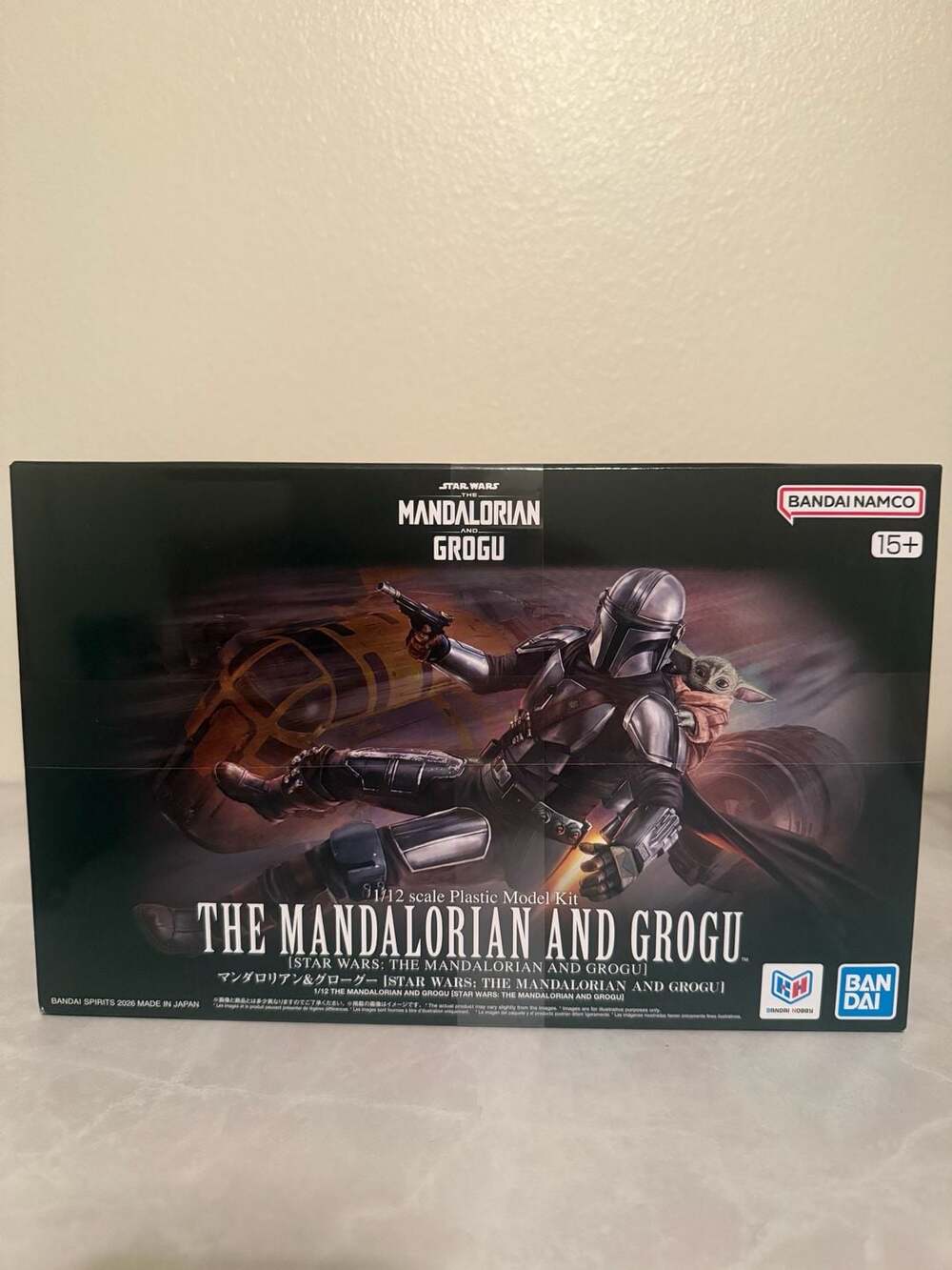 Bandai Spirits Star Wars 1/12 Scale The Mandalorian and Grogu Plastic Model Kit